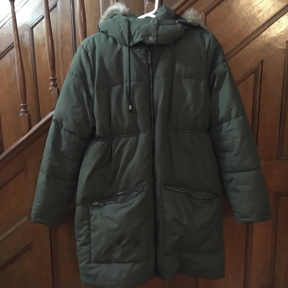 Old Navy maternity fleeced lined winter jacket
